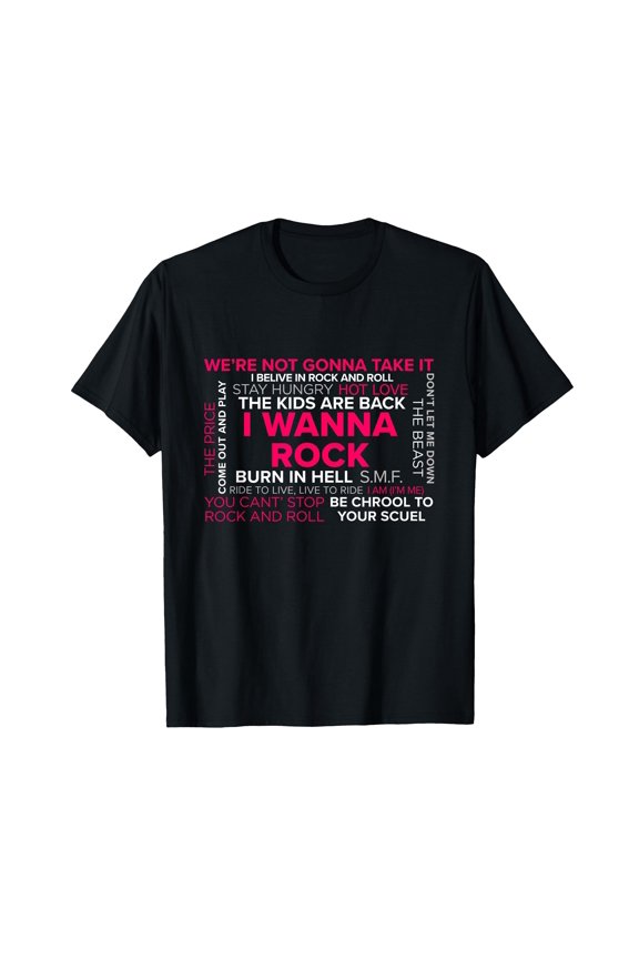 T - A COLLECTION OF SONG TITLES BY DEE SNIDER T-Shirt