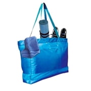 T-A Premium 06-558 19 x 15.5 x 6 in. Shopping & Grocery Tote Bag - Royal Blue