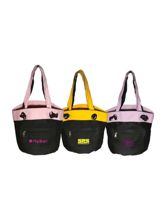 06-588 13 x 10 x 6 in. Reversible Cotton Tote Bag - Assorted Color
