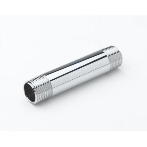 T And S Brass 000358-40 Nipple/Riser, 3/8" Npt X 3" Long (Chrome-Plated) - Chrome