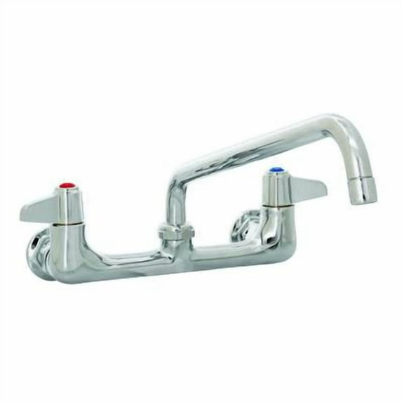 T&S Brass - Faucet, Wall Mount, 8'' Centers, 8'' Swing Nozzle