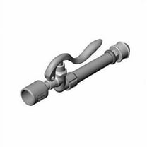 T&S Brass - Spray Valve, Gray Grip Handle & Swivel (1.07 GPM / 7.2 Oz-f @ 60 PSI)