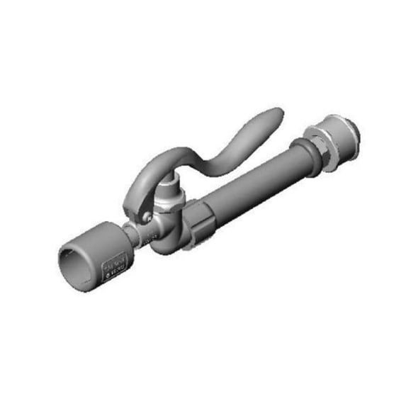 T&S Brass - Spray Valve, Gray Grip Handle & Swivel (1.07 GPM / 7.2 Oz-f @ 60 PSI)