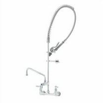 T&S Brass - Pre-Rinse Unit: 8'' Wall Mount, Add-On Fct & 12'' Swing Nozzle, B-0107-C, Wall Bracket