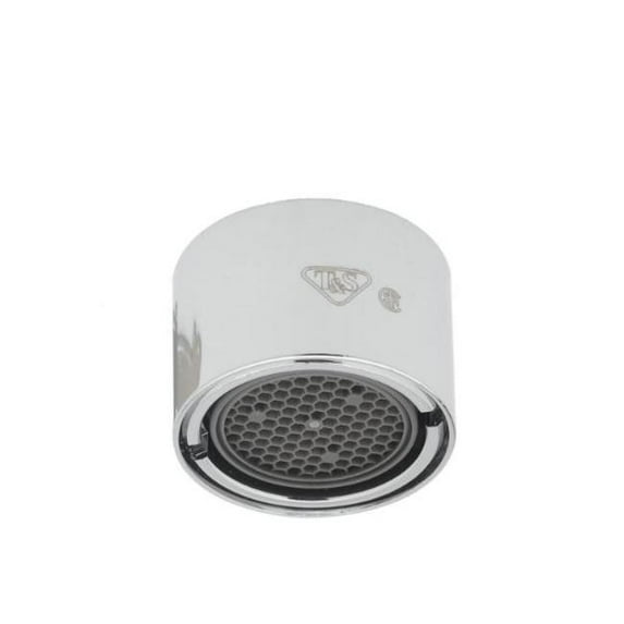 T And S Brass B-0199-21 Laminar Flow Outlet, 2.2 GPM, 55/64-27Un Female Threads - Chrome