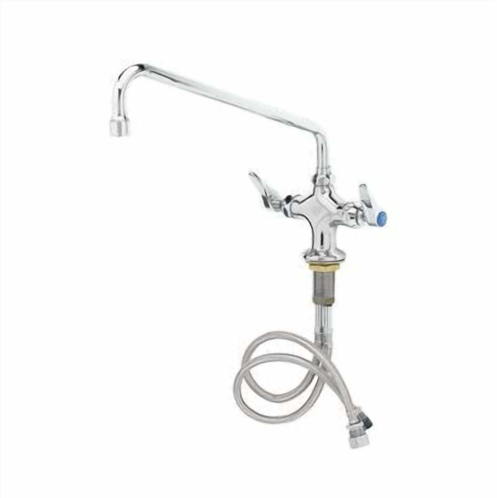 2-Handle Kitchen Faucet with 12 Swing Nozzle in Chrome