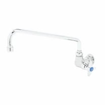 T&S Brass - Single Pantry Faucet, Single Hole Base, Wall Mount, 12'' Swing Nozzle (062X)