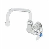 T&S Brass - Single Pantry Faucet, Single Hole Base, Wall Mount, 6'' Swing Nozzle (059X), 4-Arm Handle