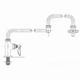 thumbnail image 1 of T&S Brass B-0591 Pot Filler, Deck Mount, Single Control, 24 Double Joint Nozzle, 1 of 1