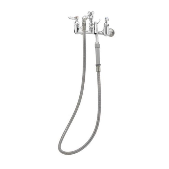T And S Brass B-0611 3.68 GPM Wall Mounted Bridge Pot Filler - Chrome
