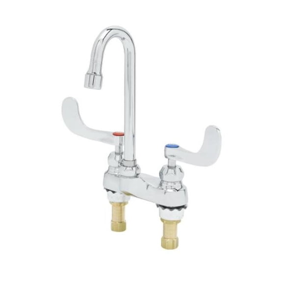 T And S Brass B-0892-Cr-Ws Medical Fct, Deck Mt, Swivel/Rigid Gooseneck, 1.5 GPM Aerator,