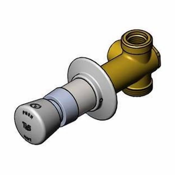 T&S Brass - Concealed Straight Valve, Slow Self Closing, Vandal Resistant, Hot Index