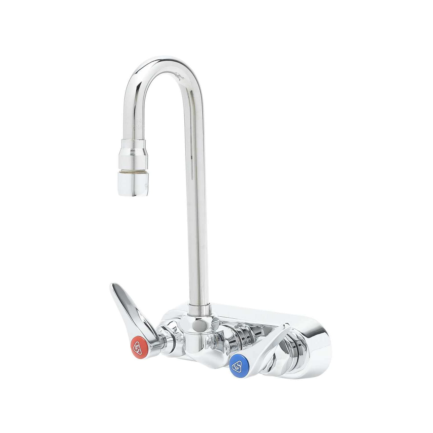 Brass Wall Mount Gooseneck Spout Faucet