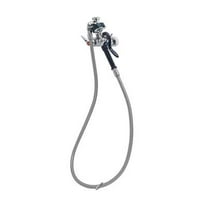 T&S Brass - 4'' Wall Mount Faucet w/ B-0968, EB-0072-H Flex Hose w/ EB-0107 Spray Valve