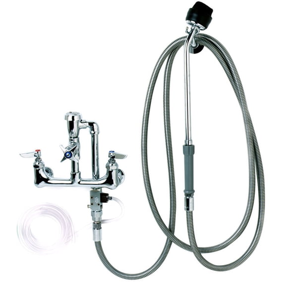 T&S BRASS B-2117 CART WASH SPRAY UNIT, SOAP INJECTOR, VACUUM BREAKER, SPRAY