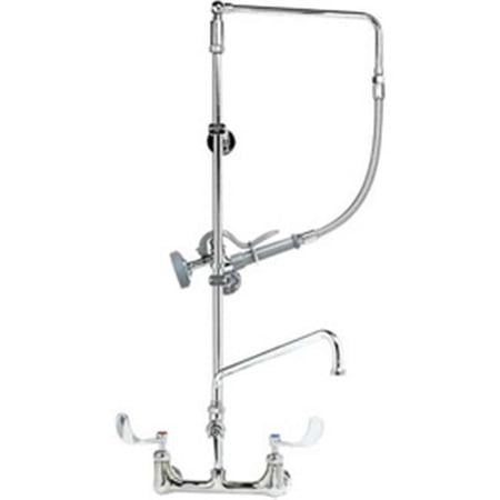 T & S Brass B-2466 Pre-Rinse Unit with Overhead Swivel Arm