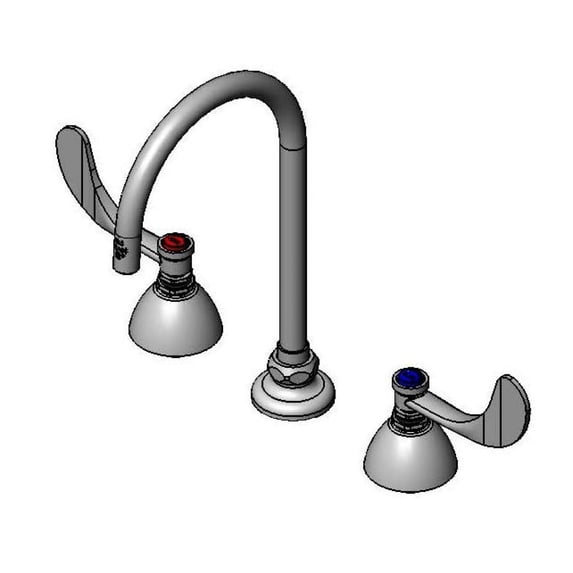 T And S Brass B-2866-05Fc10 1.0 GPM 8" Concealed Deck Mounted Lavatory Faucet - Chrome