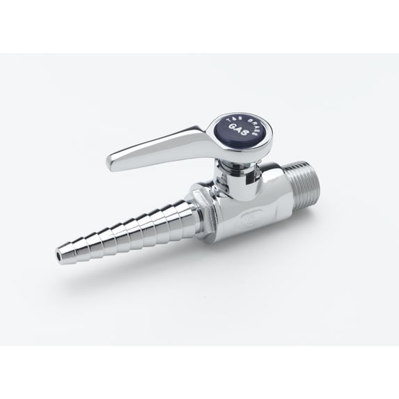 T&S Brass - Gas Hose Cock, Ball Valve, 3/8'' NPT Male Inlet (GAS-AIR-VAC)