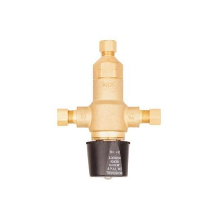 T&S Brass - 3/8'' Compression TMV (Thermostatic Mixing Valve - ASSE 1070)