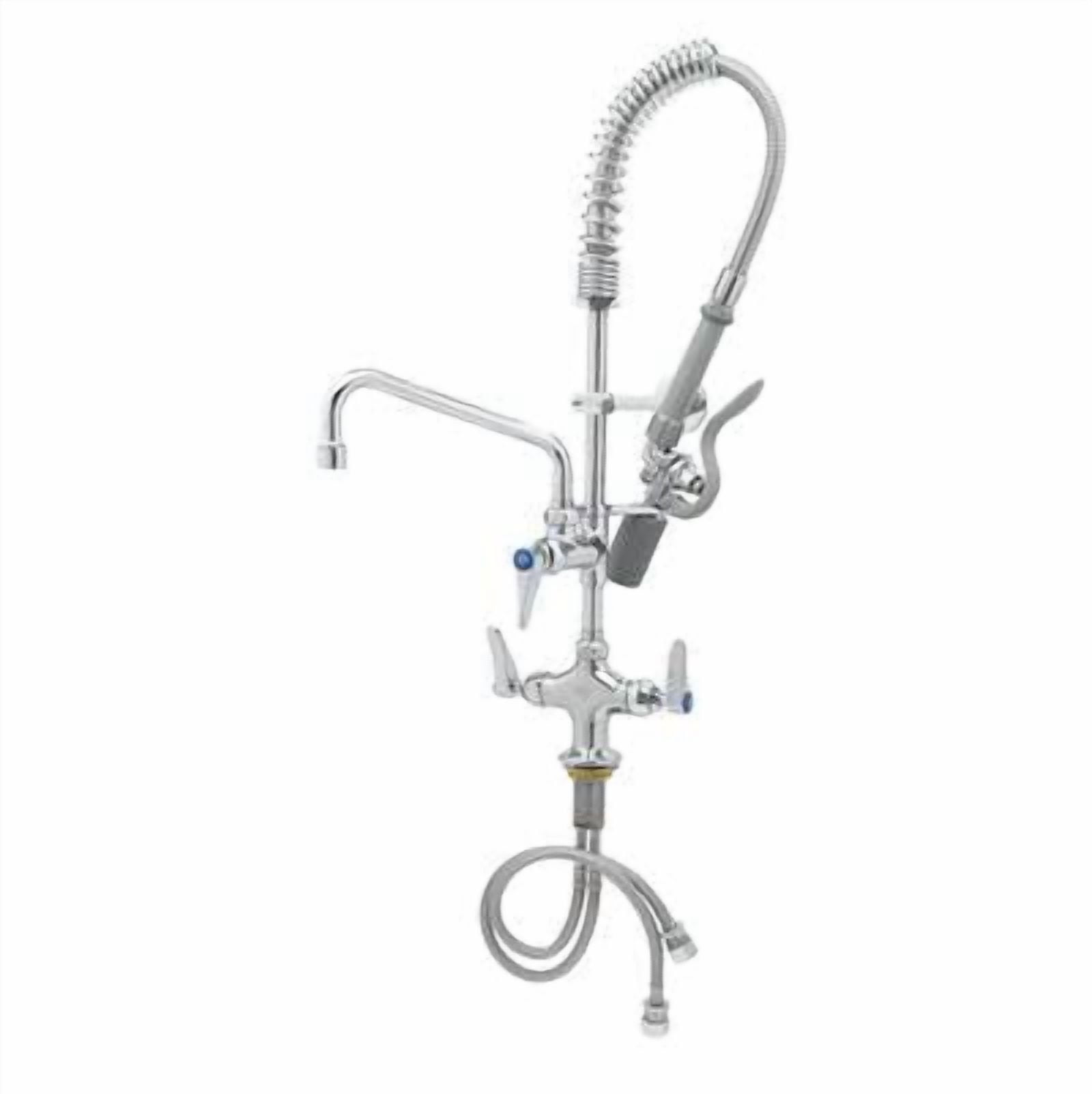 T&S Brass - Mini-Pre-Rinse unit w/ B-0107-C, 8'' Swivel Nozzle, Lever ...