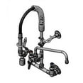 thumbnail image 1 of T&S Brass - Mini PRU: 8'' Wall Mount Faucet w/B-0107-C, 12'' Swivel Nozzle, Lever Handles & Wall Bracket MINI PRE-RINSE, 1 of 1