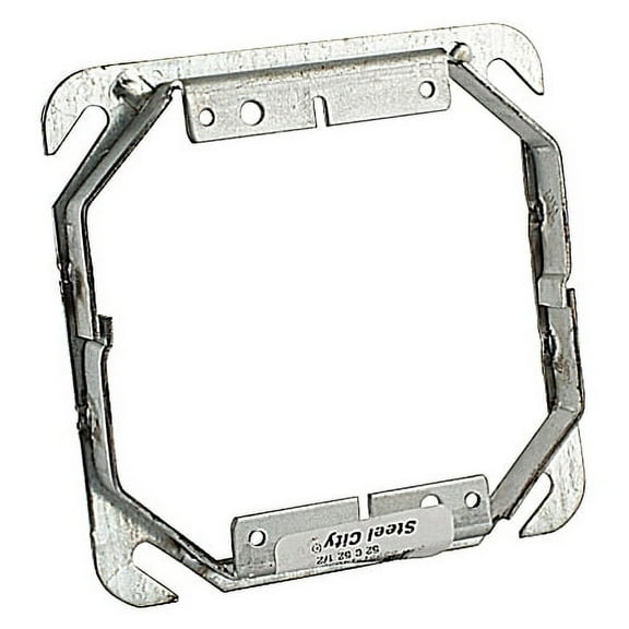 Steel City 52 C 52 3/4, Tile Wall Square Box Cover, 4Sq 2G, 1In Rsd, 9Cu, 1 PC