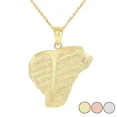 thumbnail image 1 of T-BONE STEAK PENDANT NECKLACE IN GOLD (YELLOW/ ROSE/WHITE), 1 of 1