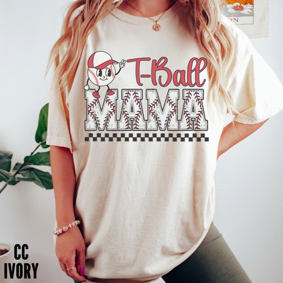 T-Ball Mama Shirt, T-ball Mom T-Shirt, Mothers Day Gift, T-ball Mom Tee, Baseball Gift, Ba