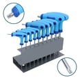 thumbnail image 1 of T Bar Handle Torx Bits Wrench Set T9 – T50 In Storage Rack T Handle Keys 10pc, 1 of 4