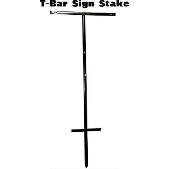 T-Bar Sign Stakes, 2 Pack T-Bar Sign Stakes 42'', Heavy Duty Metal Stake 42 Inches Tall, Use With Signs Panel 18x24 Inch or 24x36 Inch, T-Bar Stake, Signs are Not Included, (2TBAR-Stake)