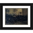 thumbnail image 1 of T. Bianco 14x11 Black Ornate Wood Framed Double Matted Museum Art Print Titled: The Bazaar of Charity After the Fire of June 4, 1897 (1897), 1 of 5