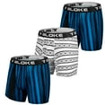 thumbnail image 1 of T Bloke 3 Pack Black Mesh &Two Blue/Black Print XL Size Mens Boxer Briefs&nbsp;, 1 of 5