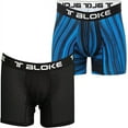 thumbnail image 1 of T Bloke Black Mesh & Blue/Black Printed, Set of 2, Size XS Mens Briefs, 1 of 6