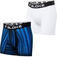 thumbnail image 1 of T Bloke Men Briefs Set of 2, White & Blue/Black Printed Size M Men Boxers, 1 of 6