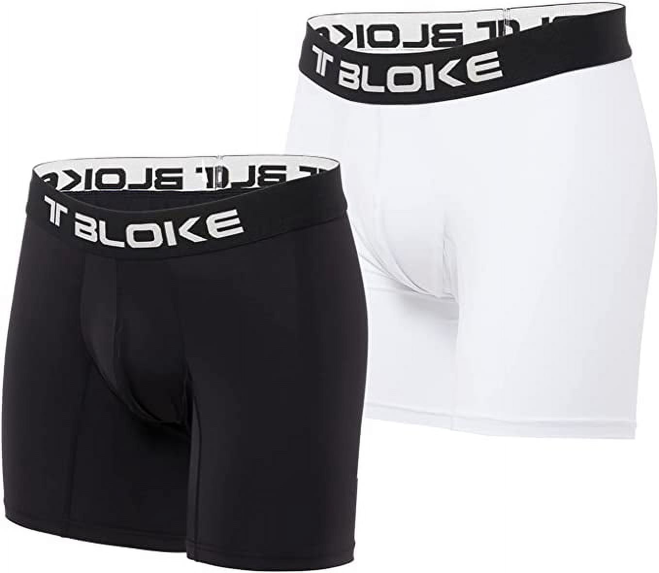 Talbots Boxer T Bloke Mens Boxers Set of 2, White & Black Size S with U-Shape Lining ...
