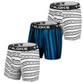 thumbnail image 1 of T Bloke Size M, 3 Pack Two White/Black Printed & Blue/Black Printed Boxers, 1 of 5