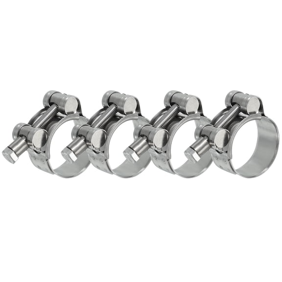 Uxcell 4Pcs 32-35mm T-Bolt Hose Clamp Intercooler Pipe Clip for 1.26"-1.38" Pipe