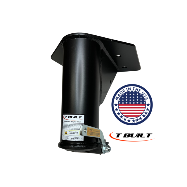 T Built 12" Fifth Wheel to Gooseneck Adapter Hitch with 7 3/4" Forward