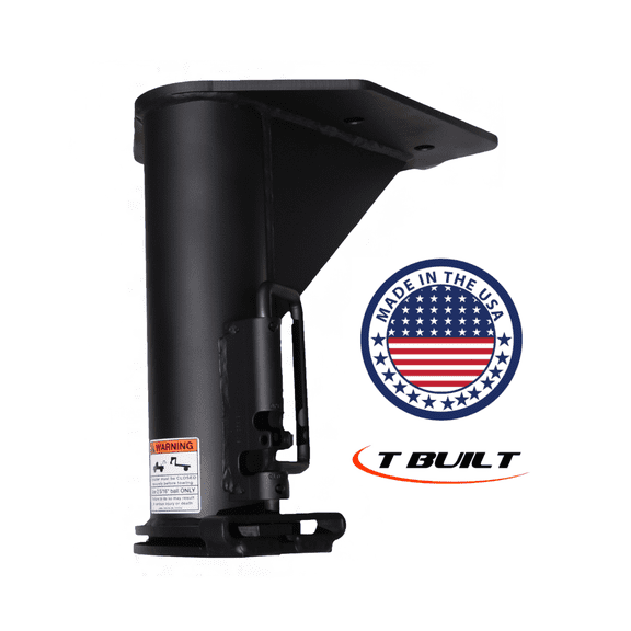 T Built 17" Fifth Wheel to Gooseneck Adapter with 7 3/4" Forward Offset