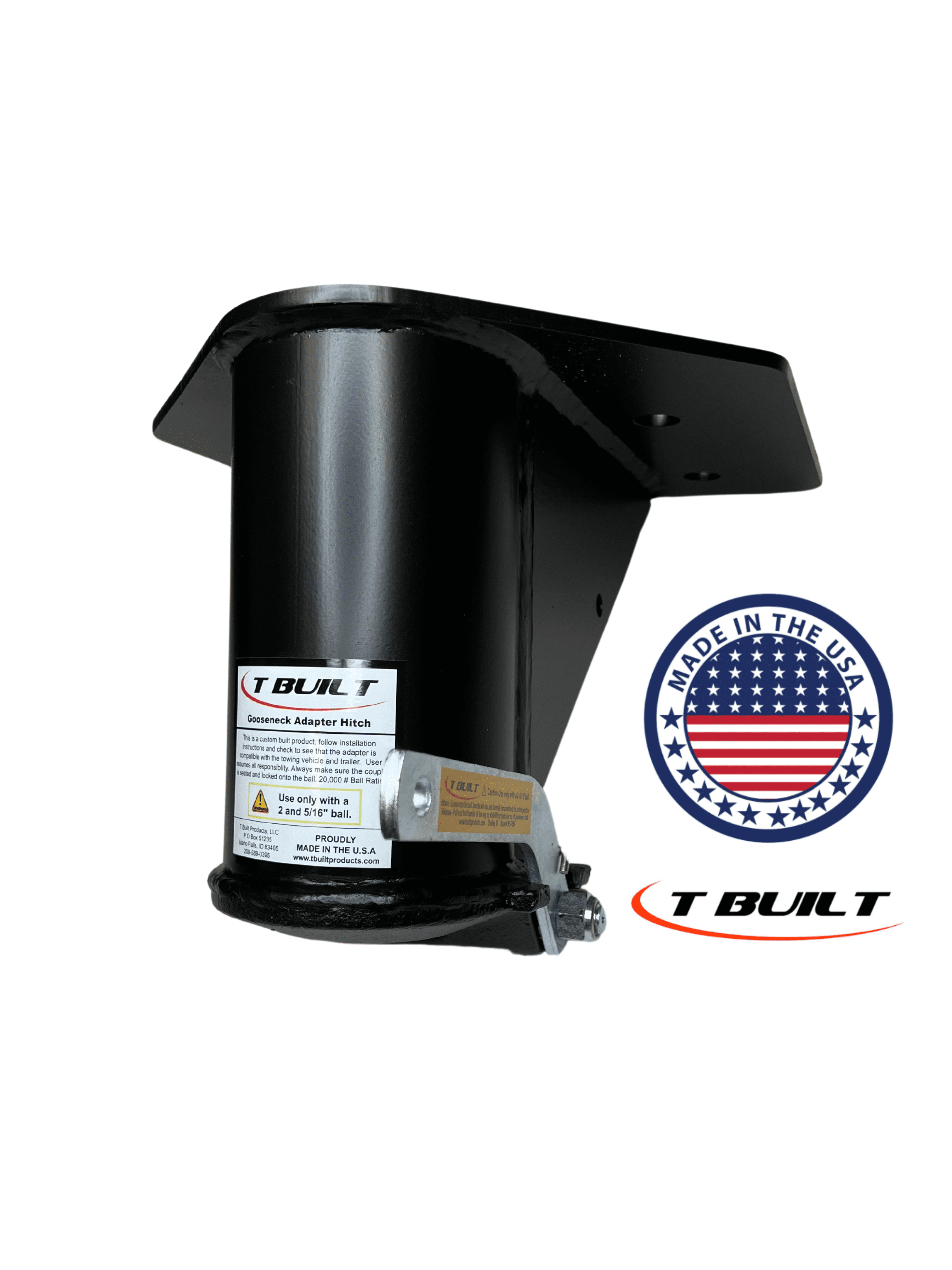 T Built 8" Fifth Wheel to Gooseneck Adapter Hitch with a 7 3/4" Forward