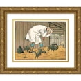thumbnail image 1 of T. Butler-Stoney 18x15 Gold Ornate Wood Frame and Double Matted Museum Art Print Titled - The Old Man Who Lived in a Wood Pl 08 (1902), 1 of 4