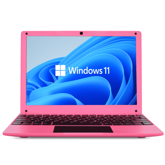 CHIBBS 10.1" Inch Windows 11 Laptop Computer, 8gb Ram+ 128gb Rom, HDMI, USB, Bluetooth, Wi-Fi-Pink