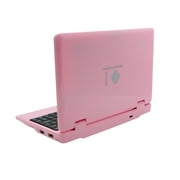 T&C 7 Inch Portable Kids Laptop Computer Powered by Linux-Android 12 Operating System- Pink