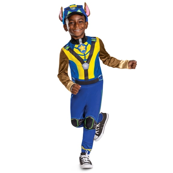 Paw Patrol's Chase Dino Halloween Costume for Toddler, Size 3-4T, by Disguise