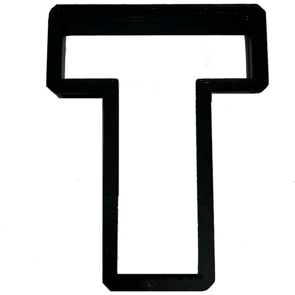 T Capital Block Letter Cookie Cutter (3.5 inch)