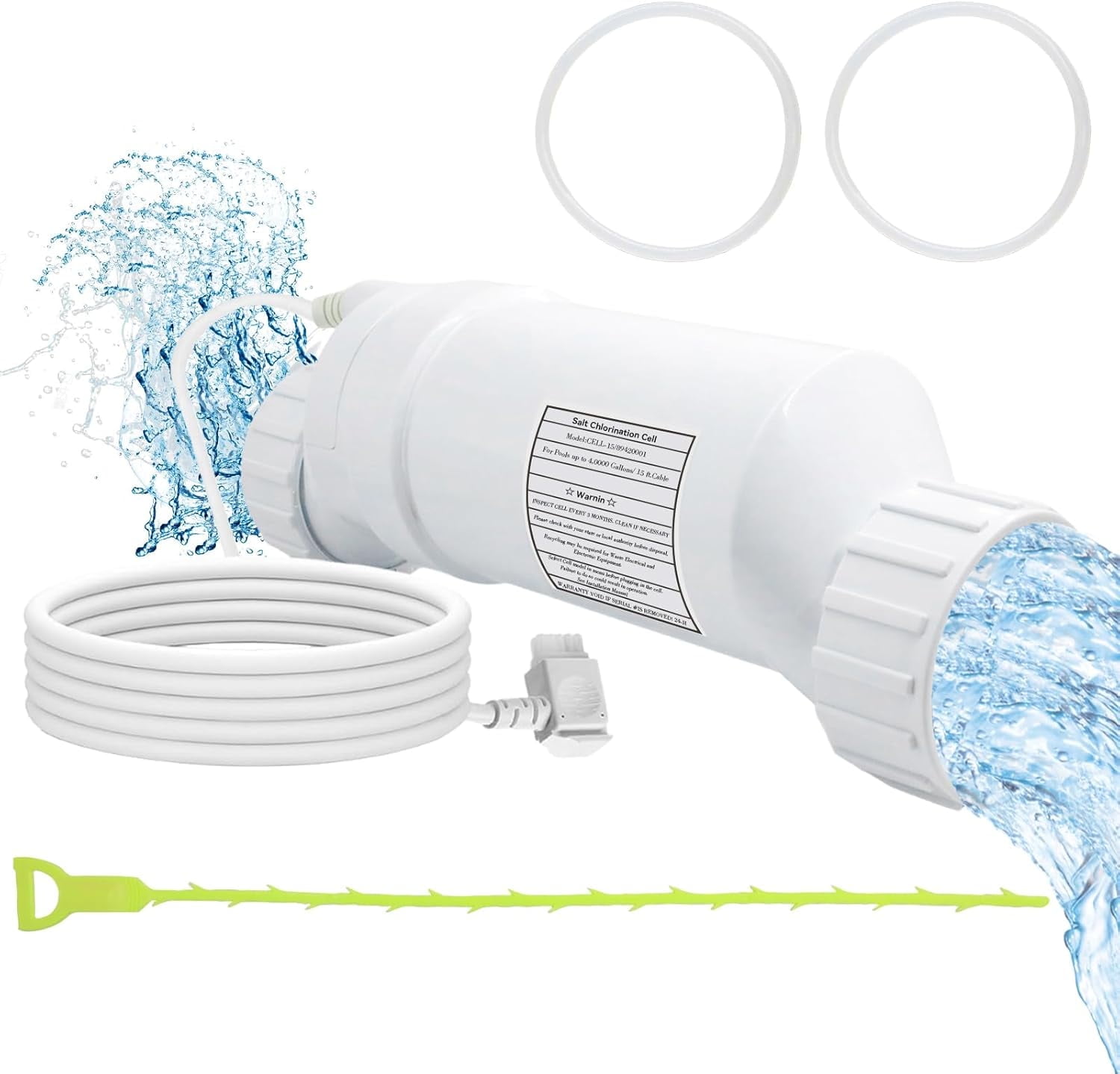 T-Cell-15 Salt Cell Replacement for Hayward,Compatible with AquaRite, AquaTrol & More Up to 40,000 Gallon Pools,Cuts Chlorine Costs by 50%,Long-Lasting & Easy to Install