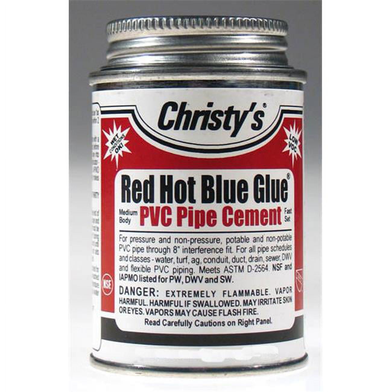 T Christy Enterprises Rhrhbvpt 16oz Voc Blue Pvc Cement
