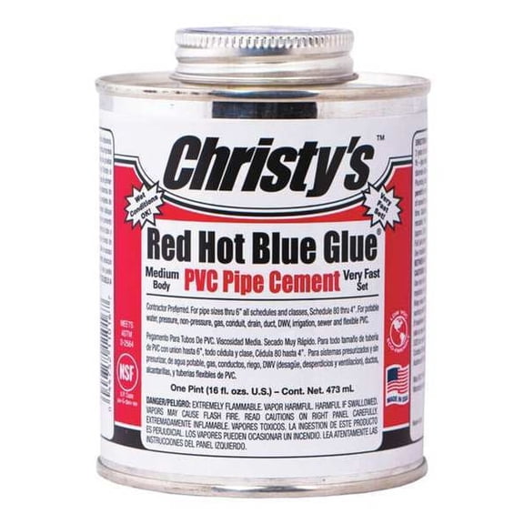 T Christy Enterprises Rh-rhbv-pt 16oz Voc Blue Pvc Cement