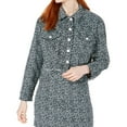 thumbnail image 1 of T.D.C Womens Corduroy Cropped Jacket, Green, X-Large, 1 of 1
