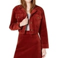 thumbnail image 1 of T.D.C Womens Corduroy Cropped Jacket, Red, Medium, 1 of 2